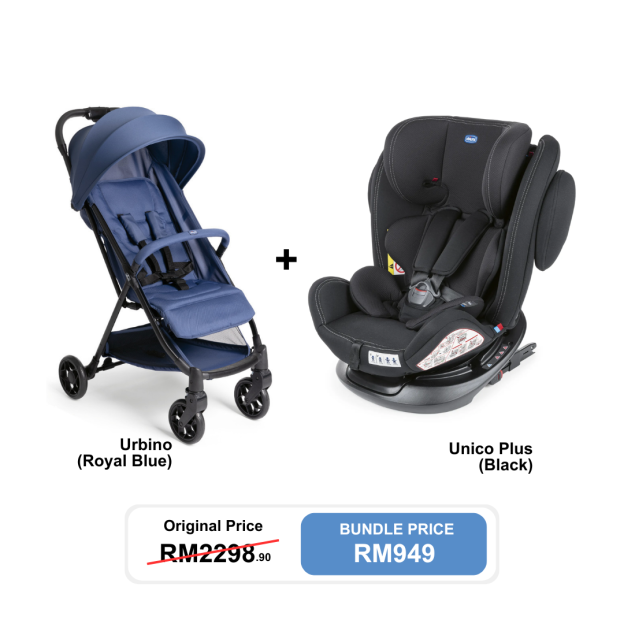 [Bundle Set] Chicco Unico Plus Car Seat + Chicco Urbino Stroller